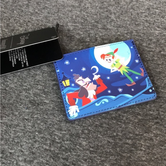 LOUNGEFLY Disney Peter Pan Jolly Roger Tinkerbell Cardholder Wallet Exclusive - Picture 3 of 5